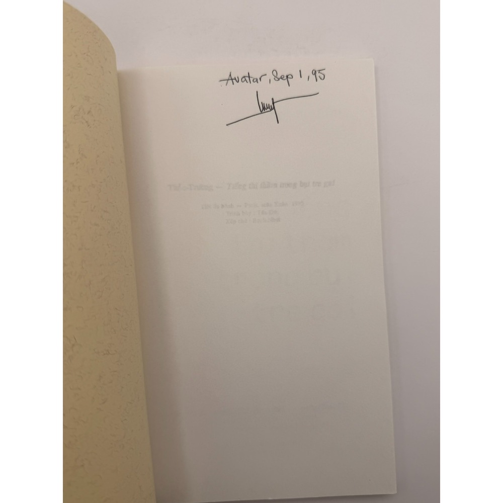 Thao Truong Tieng Thi Tham Trong Bui Tre Gai Vietnamese Paperback Signed 1995 - Picture 5 of 5